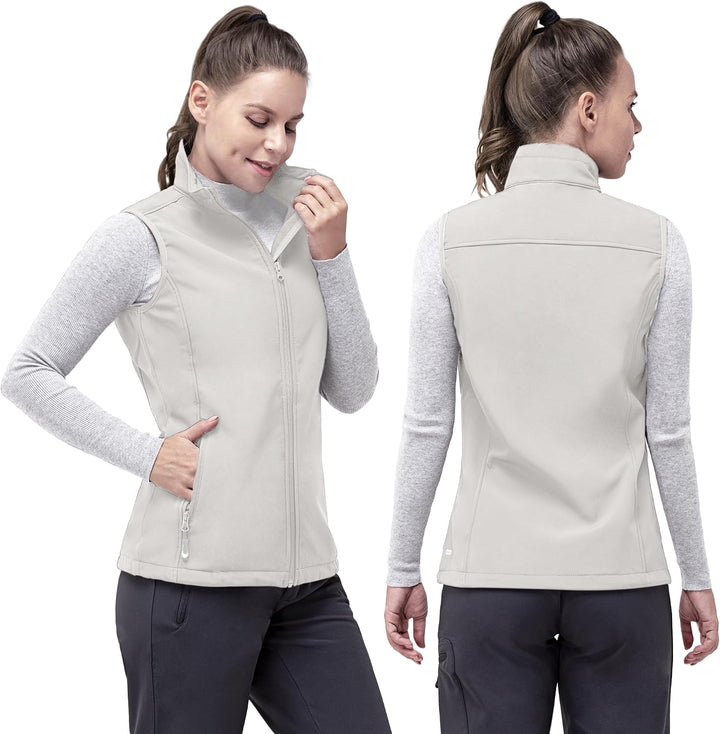33,000ft Weste Damen Outdoor Leichte Softshell-Weste Ärmellose Jacke Winddichte Fleece Damenweste fü
