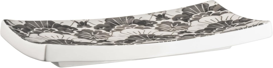 MÄSER Asia-Set, Porzellan Tokio Nights Grau, Weiss, Grau, Weiss