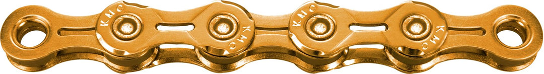 KMC Unisex – Erwachsene Ti-N X11EL 11-Fach Kette 1/2" x11/128, 118 Glieder, Gold gold Single, gold S