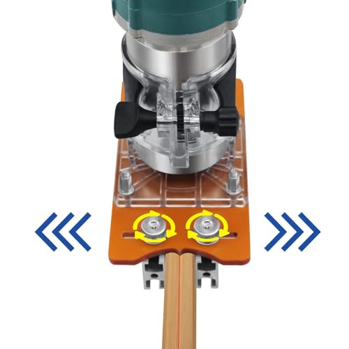 Fräser mit Fester Basis, 2-in-1-Kompakt-Holz-Palmenfräser-Basis, Fräser-Schlitzhalterung Zum Anfasen