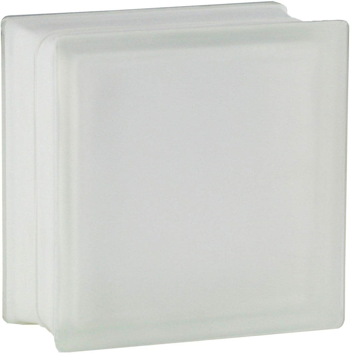Fuchs Design 4 Stück Glassteine Vollsicht Klar 1-seitig satiniert 19x19x10 cm 1-seitig satiniert Kla
