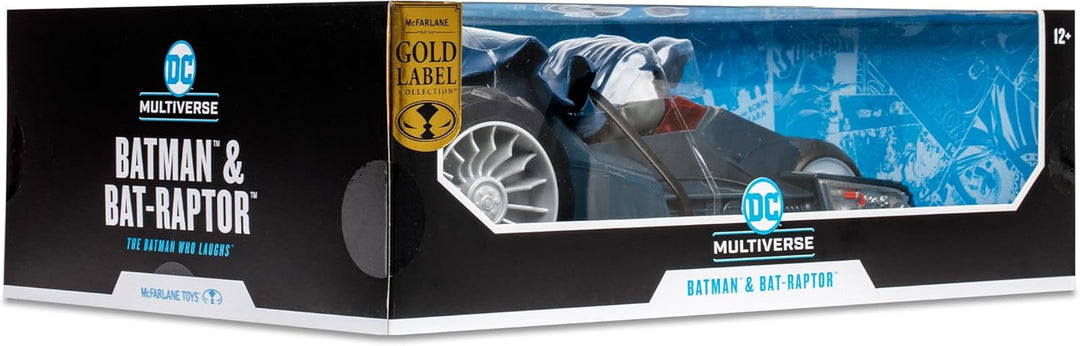 McFarlane Toys DC Multiverse Fahrzeug Bat-Raptor with Batman (The Batman Who Laughs) (Gold Label) Ba