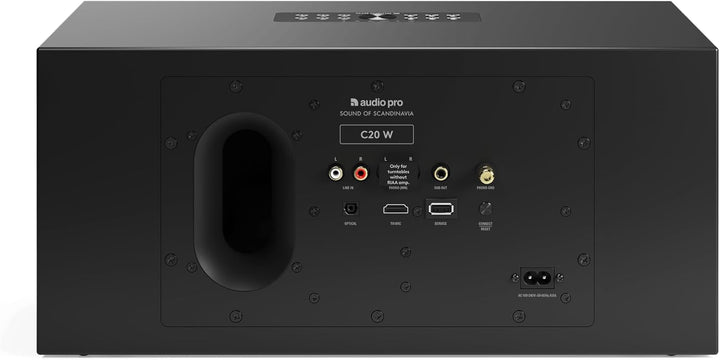 Audio Pro C20W Wireless Multiroom Stereo Lautsprecher 190W Class-D Verstärker, HDMI ARC, AirPlay 2,