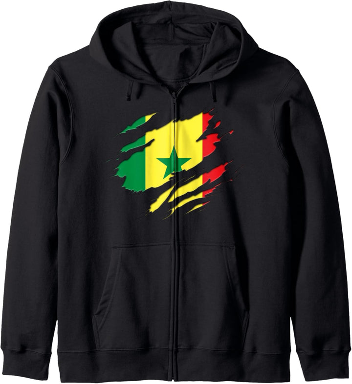 Senegal Flag Kapuzenjacke