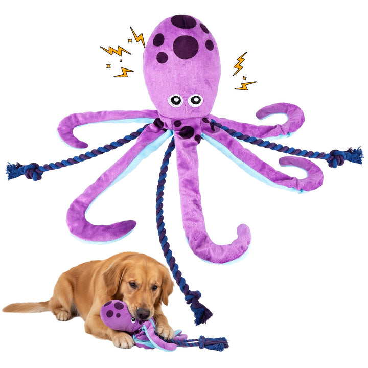 Baumwollseil interaktives Spielzeug kein stopfendes Crinkle-Plüsch-Hundespielzeug Hunde-Quietschspie