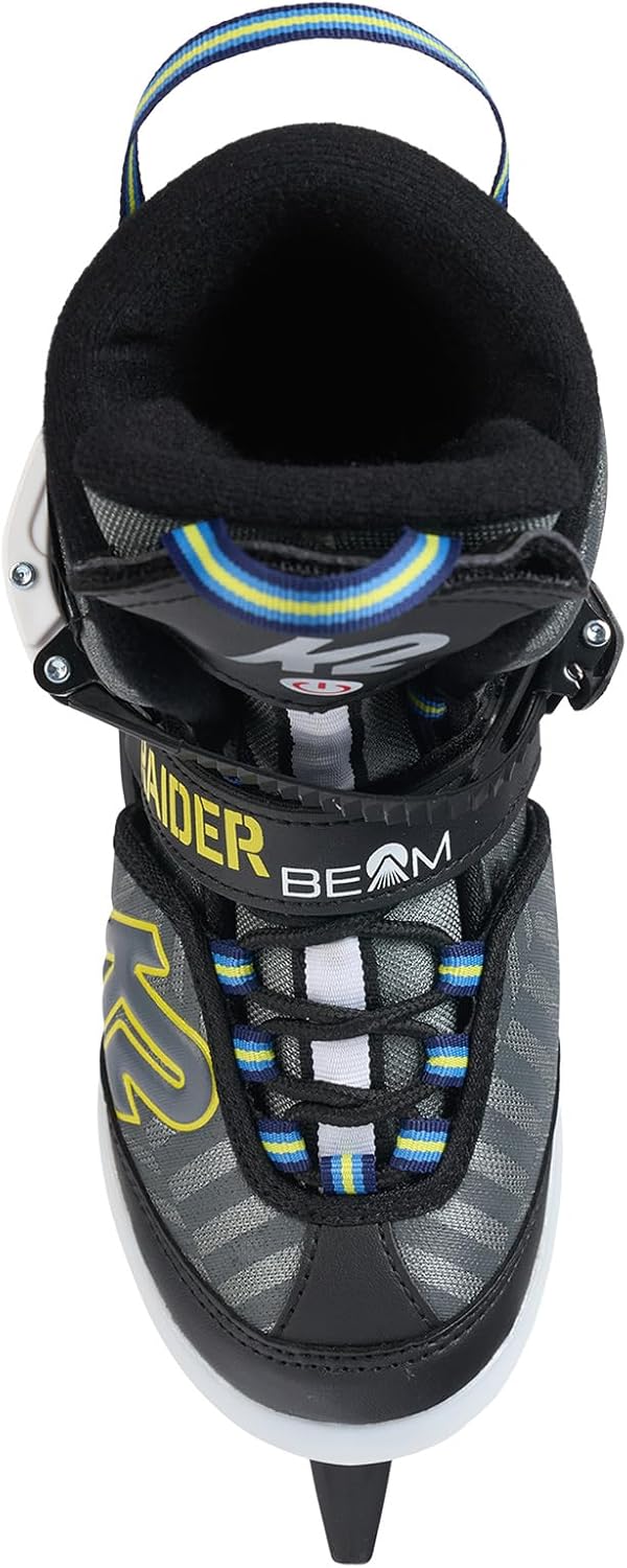 K2 Jungen Raider Beam Schlittschuhe L (EU: 35 - 40 / UK: 3 - 7 / cm: 22 - 25.5 black - anthracite, L