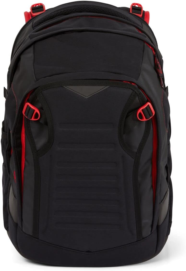 satch Match Schulrucksack Set 3tlg. mit Sporttasche und Schlamperbox Fire Phantom, Fire Phantom