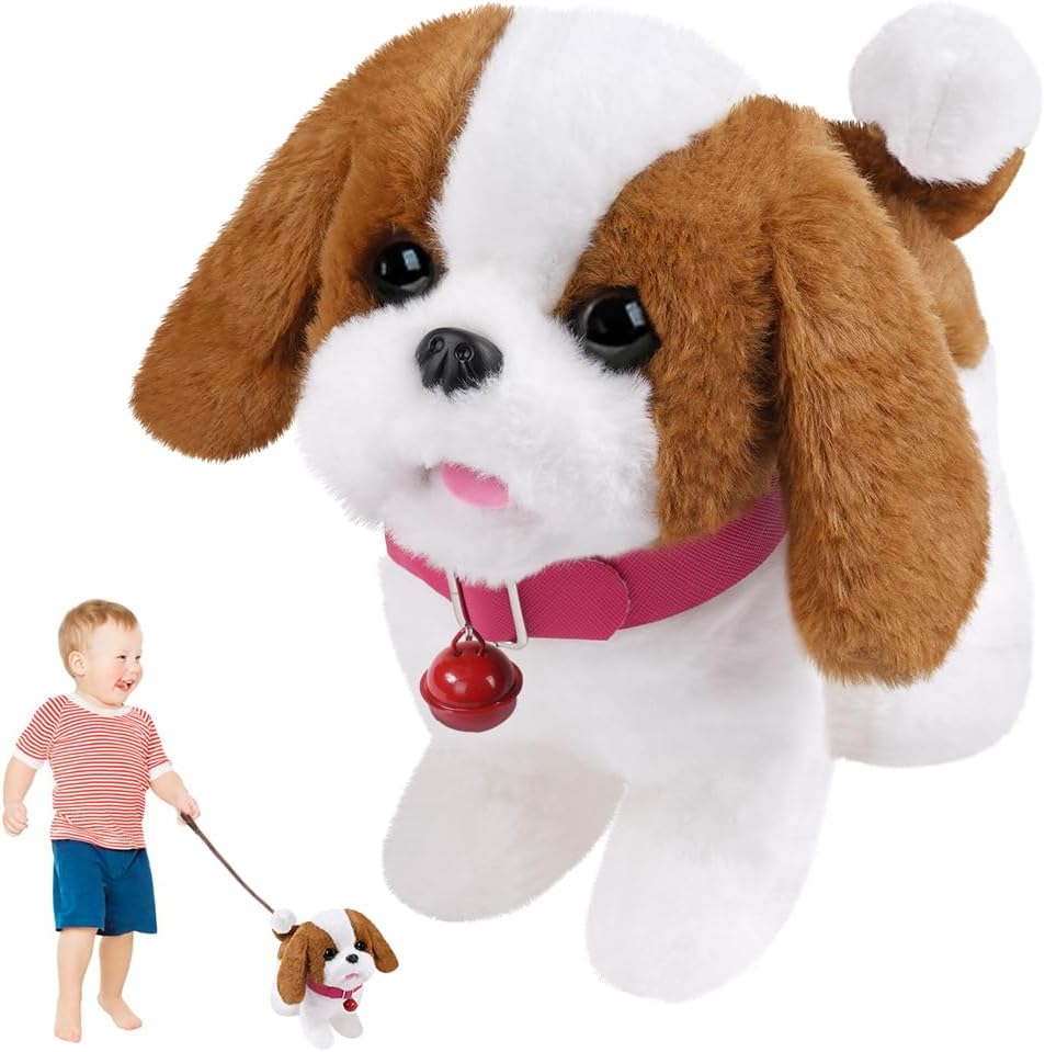Hund Spielzeug Kinder, Interaktives Elektronisches Spielhund mit Leine der Läuft und Bellt, Kindersp