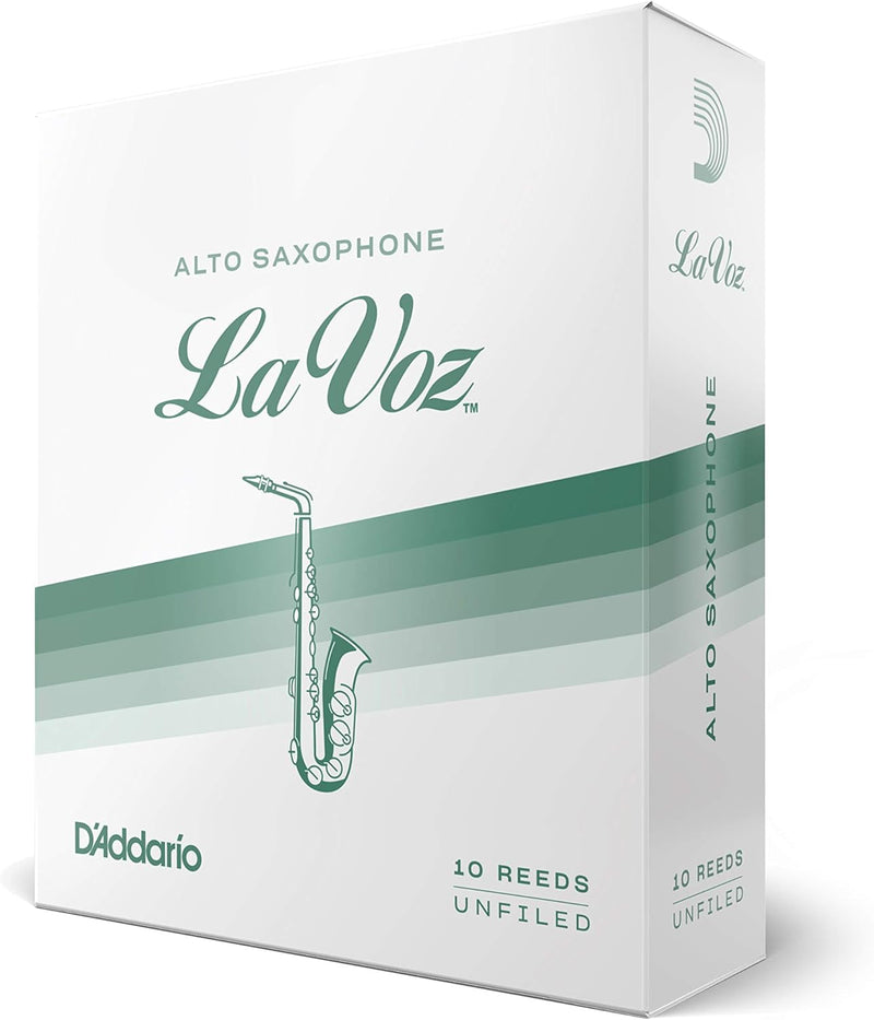 La Voz Blätter für Altsaxophon Stärke Medium (10 Stück) Alto Medium, Alto Medium