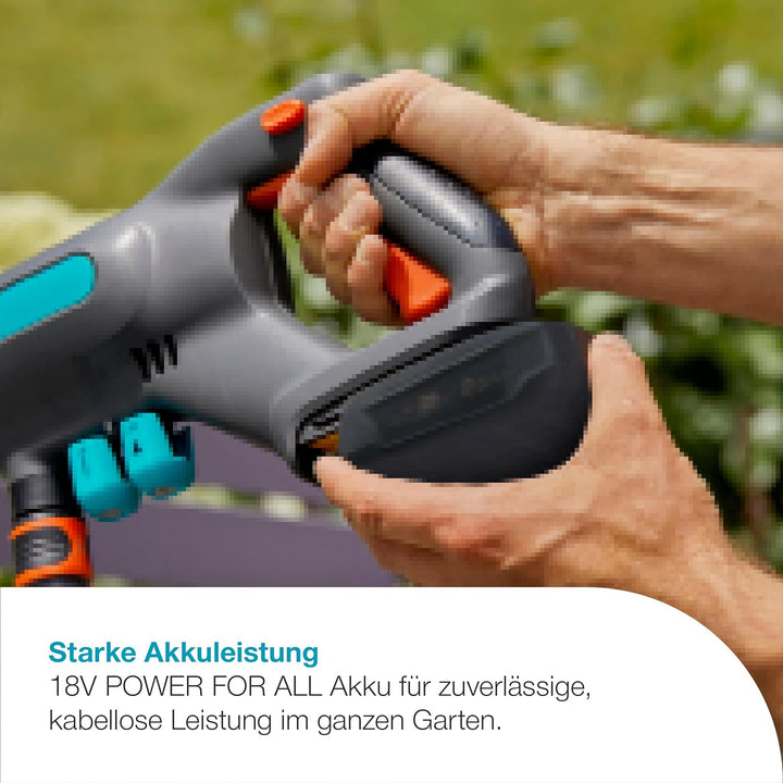 Gardena Akku-Mitteldruckreiniger AquaClean 24/18V P4A Ready-To-Use Set: Akku-Reiniger für den Aussen