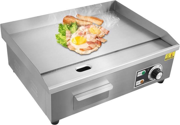 Donened - Kommerziell Elektrogrill, Grillplatte Elektrisch Gastro, Profi Elektrische Grillplatte, Br