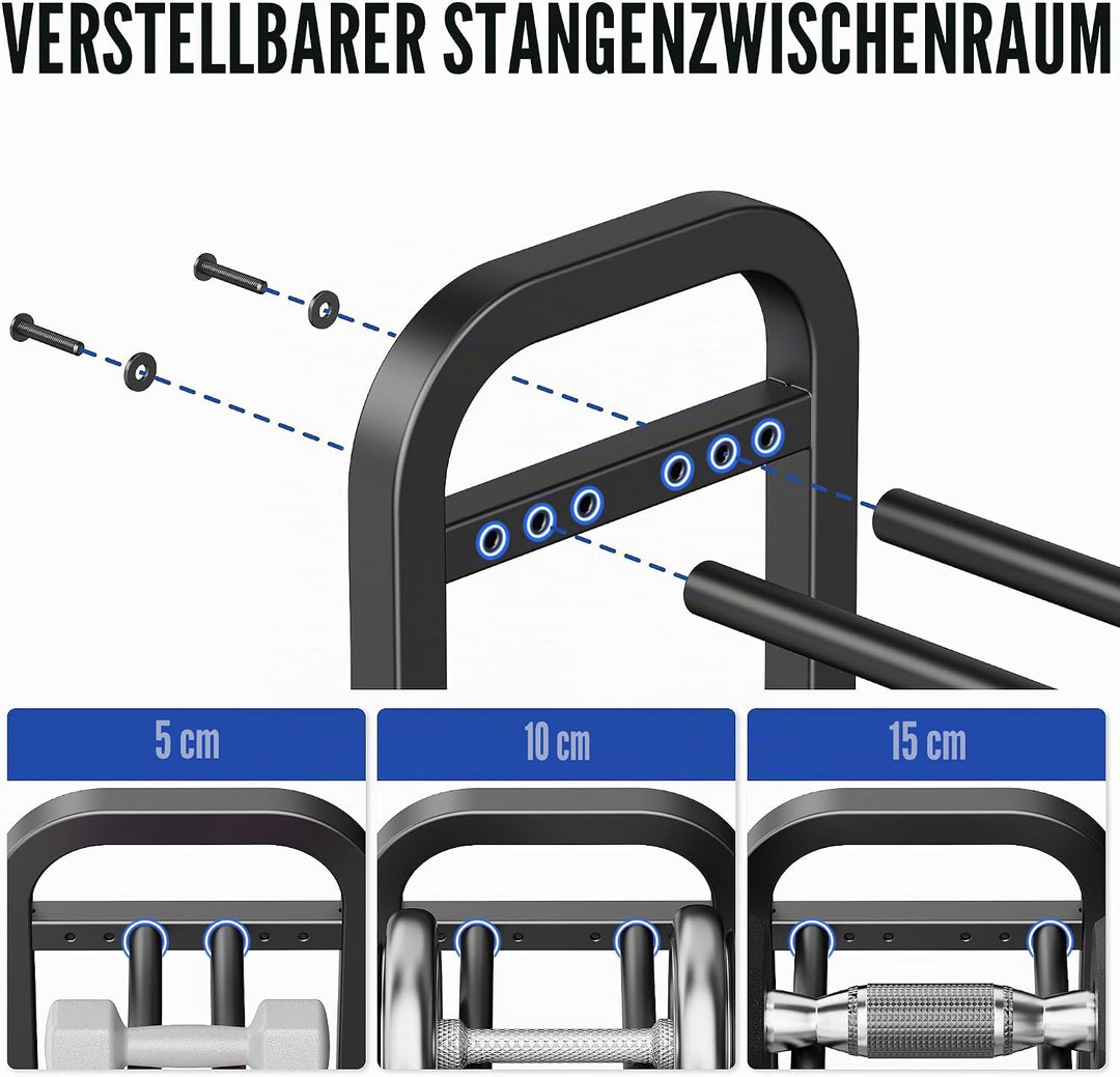 2-stöckiger Hantelständer, Hantelablage für das Heim-Fitnessstudio, 136 kg Kapazität