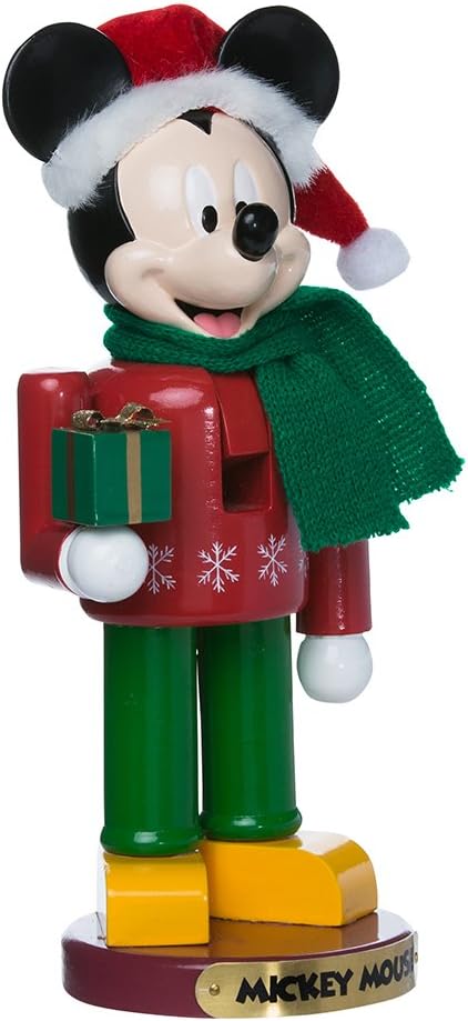Kurt S. Adler 10-Inch Nutcracker Kurt Adler Nussknacker, Mickey Mouse, 25,4 cm, Mehrfarbig, Standard