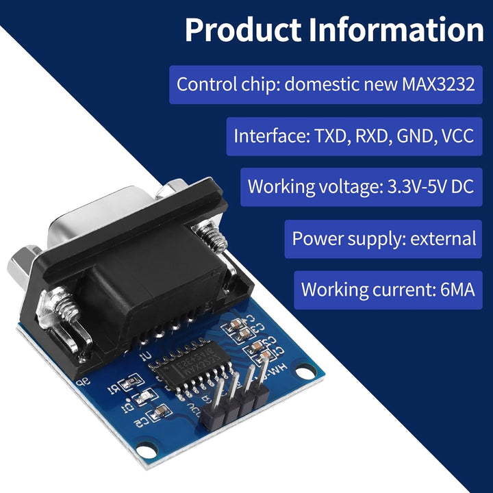 Konvertermodul für RS232 zu TTL, serielles Port-Modul/Buchse serielle Port-Platine auf TTL mit MAX32
