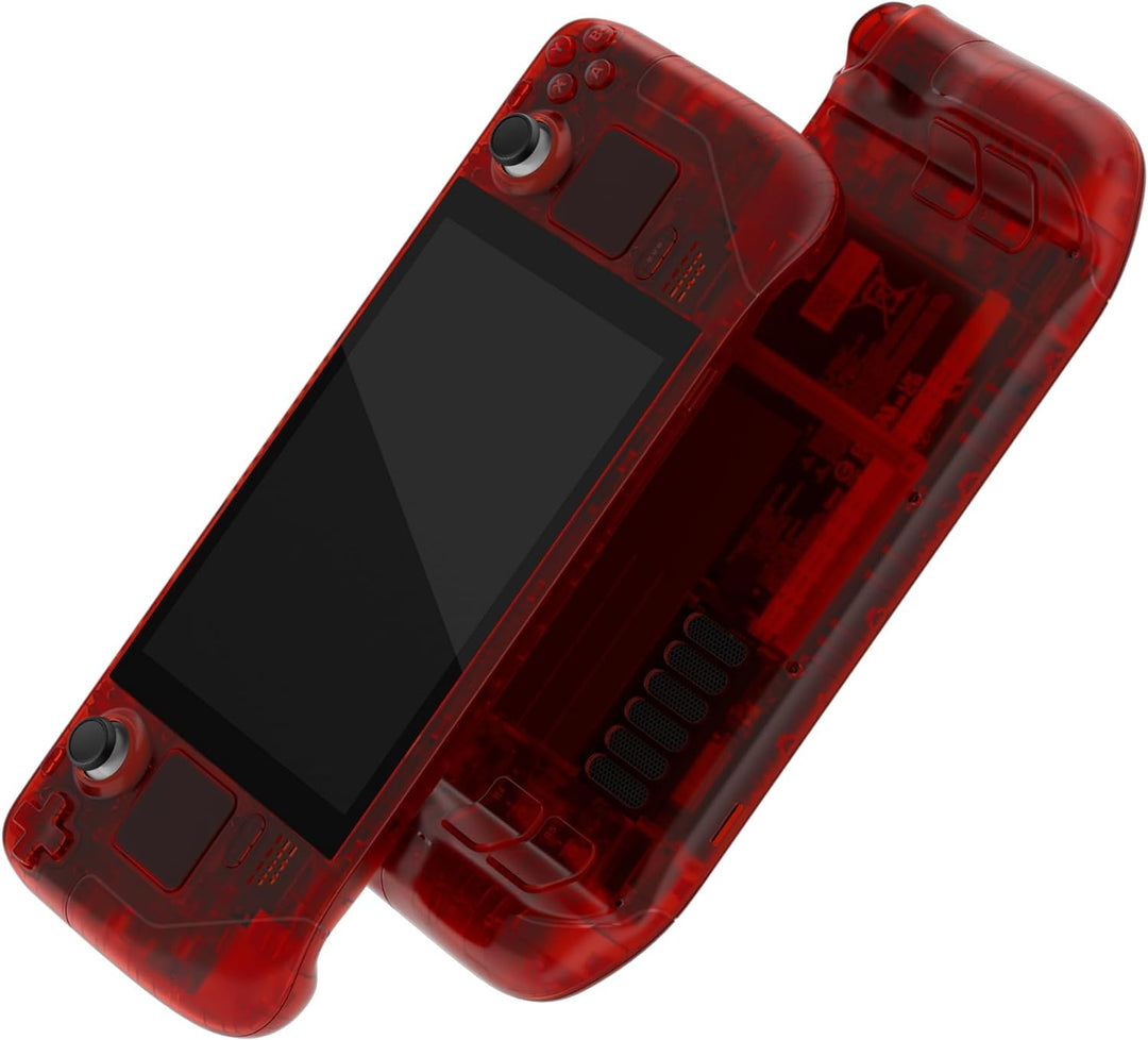 eXtremeRate Ersatz Full Case&Tasten Set für Steam Deck, DIY-Gehäuse Fronthülle/Rückplatte/Trigger D-