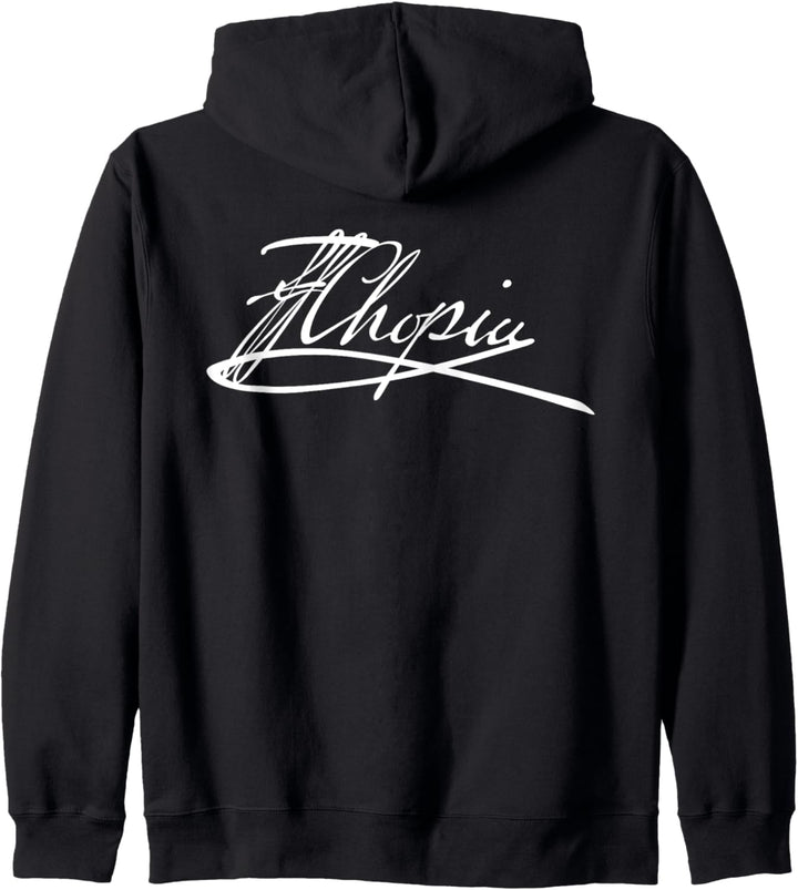 Fryderyk Chopins Unterschriften Pianist Klaviermusiker Kapuzenjacke