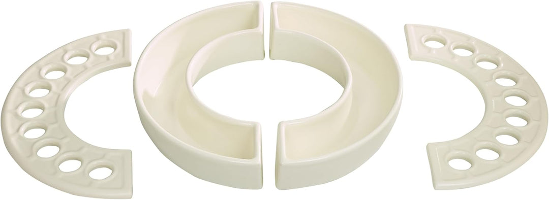 Luftbefeuchter Halbkreis 2er Set Quarz-Weiss 2 Stück Quarz-weiss, 2 Stück Quarz-weiss