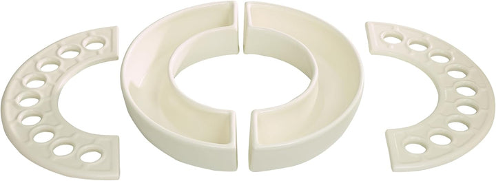 Luftbefeuchter Halbkreis 2er Set Quarz-Weiss 2 Stück Quarz-weiss, 2 Stück Quarz-weiss