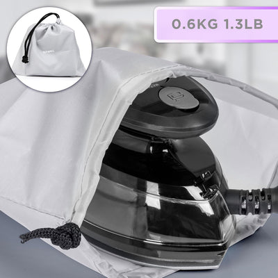 Duronic SI3 BK Mini Reisebügeleisen, 400W Mini Bügeleisen, Dampfbügeleisen 35ml Wassertank, kleines