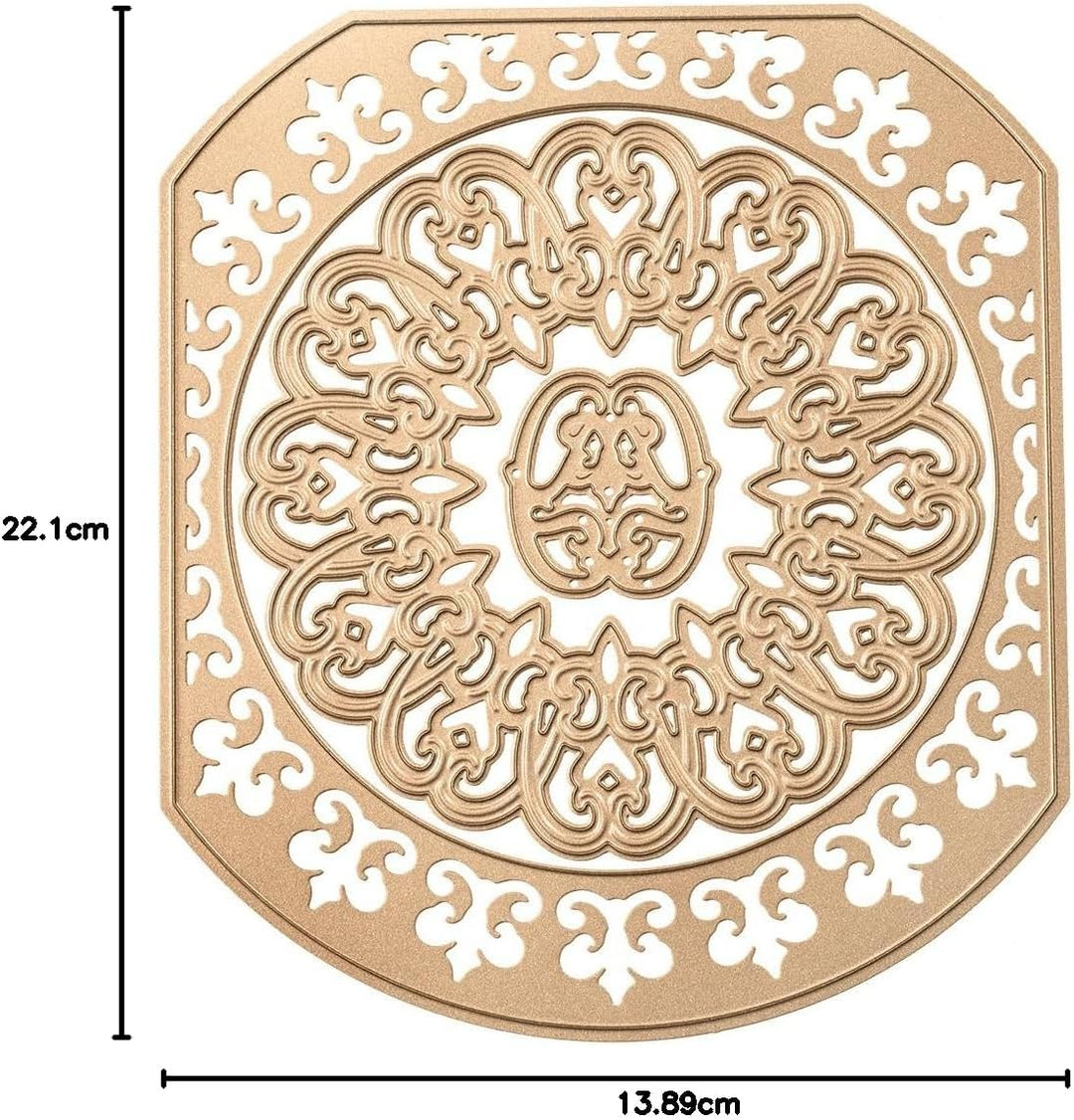 Spellbinders Shapeabilities Stanzform Fleur de Circle, Metall, braun, 22.1 x 13.9 x 0.2 cm 22.1 x 13