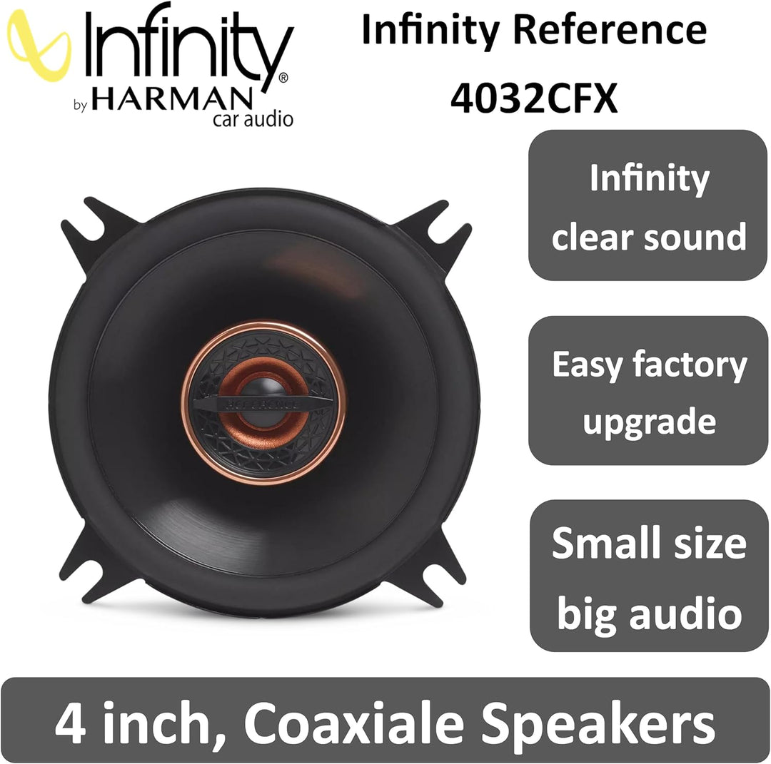 Infinity Reference Series Koaxial-Autolautsprecher, 4 Zoll