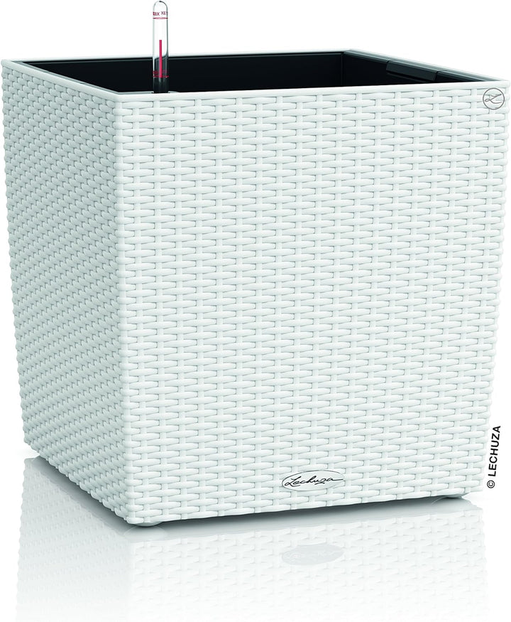 Lechuza "BALCONERA Cottage 80" Pflanzgefäss mit ERD-Bewässerungs-System, Weiss, 79 x 19 x 19 cm &amp; Cu