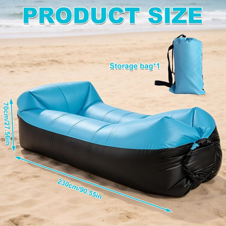 Aufblasbares Sofa, 230x70 cm Aufblasbare Liege, Wasserdichtes Camping Couch Aufblasbar, Tragbares Lu