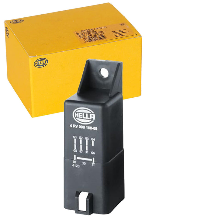 HELLA 4RV 008 188-691 Steuergerät, Glühzeit - 12V - 10-polig - nachglühfähig - Zylinderanzahl: 5