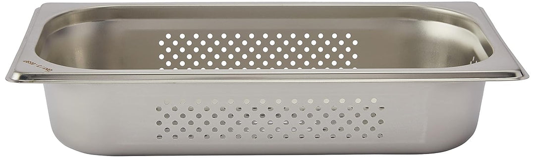 SARO GN-Behälter 1/3 perforiert – Edelstahl – Tiefe 65 mm – Inhalt 2,5 L – Für Dampfgarer & Warmhalt