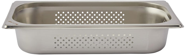 SARO GN-Behälter 1/3 perforiert – Edelstahl – Tiefe 65 mm – Inhalt 2,5 L – Für Dampfgarer & Warmhalt