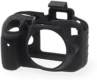 easyCover - Silikon Kameratasche - Schutz für Ihre Kamera - Nikon D3300/D3400 - Schwarz