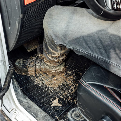 SMK Gummimatten Auto Fussmatte passt für Peugeot 307 2001-2008 Verbessern Sie Ihren Reisekomfort mit