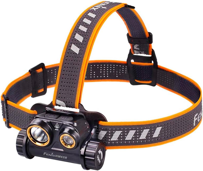 fenix Rechargeable Headlamp HM65R Wiederaufladbare 1400 Lumen Stirnlampe, Schwarz, 0 Single, Single