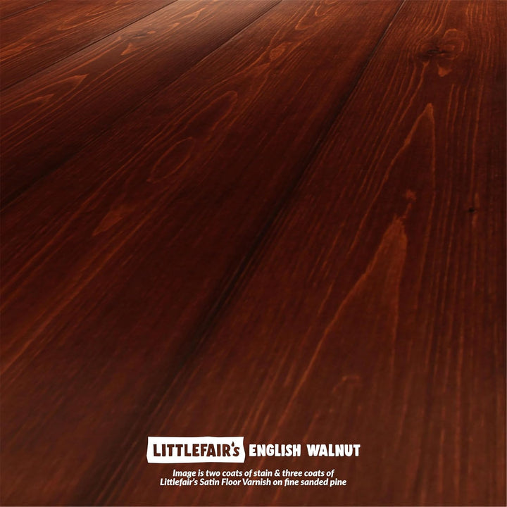 Littlefair's wasserbasierter Bodenfarbstoff (25ltr, English Walnut) 25.1ltr Englischer Nussbaum, 25.