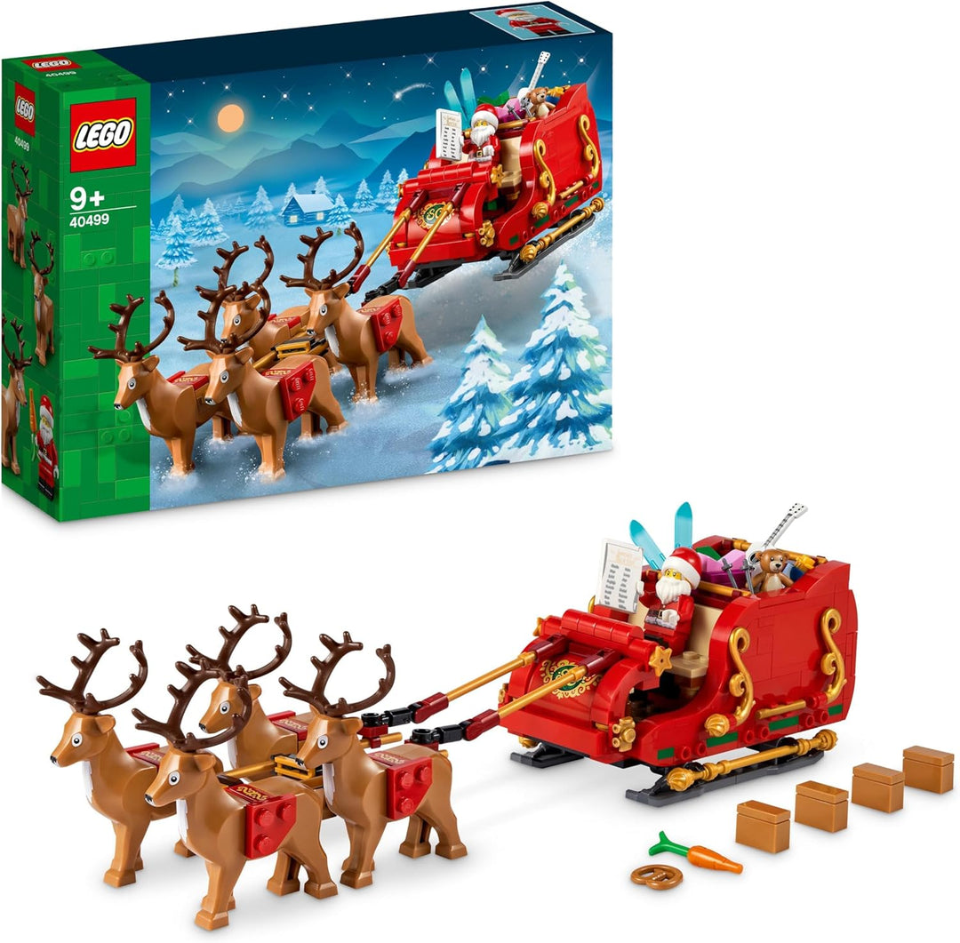 LEGO Schlitten des Weihnachtsmanns, BAU- und Spielset für Kinder mit Minifigur und Rentieren, Gesche