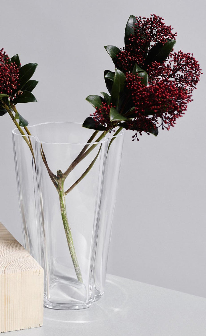 Iittala Vase Aalto 220 mm Klar aus Glas, 220 mm Klar