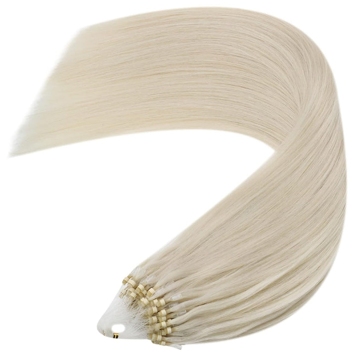 YoungSee Microring Extensions Echthaar Blond Microring Hair Extensions Lang Micro Ring Hair Extensio