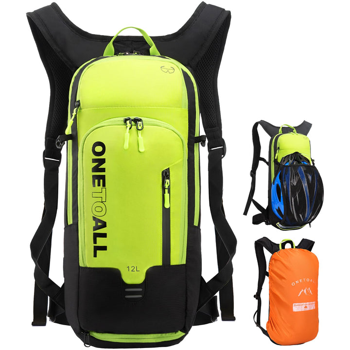 LOCAL LION Fahrradrucksack Skirucksack klein für Damen Herren 12L ultraleicht wasserdicht zum Skifah