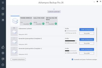 Backup Pro 25 - Datensicherung Programm, Rettung bei Malware-Befall, defekter Festplatte oder Window