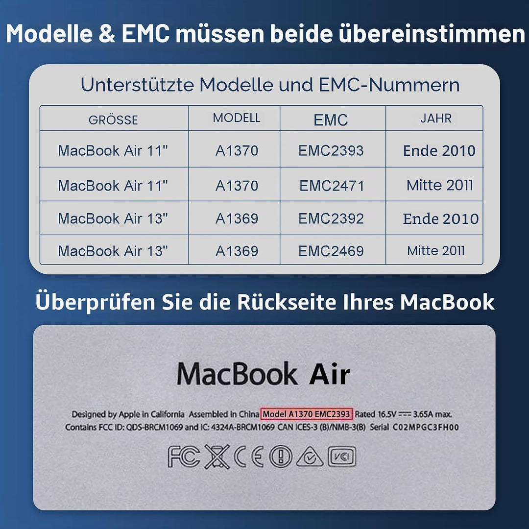ByteFest SSD 256GB für MAC, Interne Festplatte, 3D NAND Kompatibel mit Apple MacBook Air 2010-2011 A