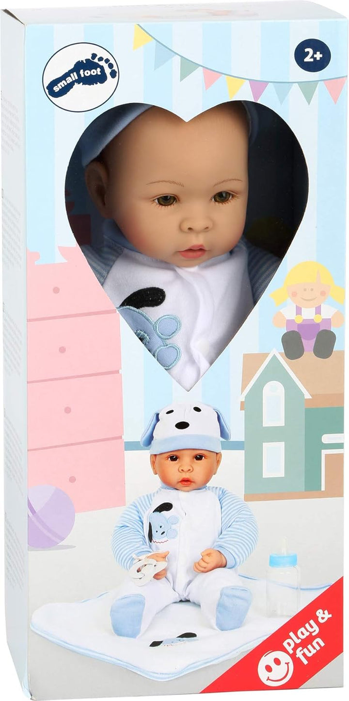 small foot Puppe "Benno", mit realistischem Zubehör und niedlich fein gezeichnetem Gesicht, ab 2 Jah