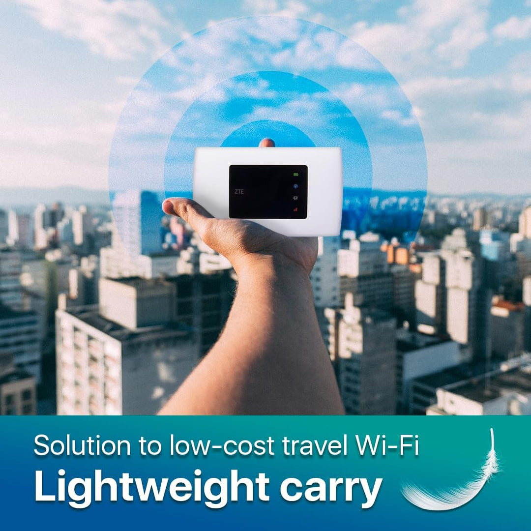 ZTE MF920C Mobile Wireless Router, 4G/LTE -Hotspot entsperrt an alle europäischen SIM -Karten, 150mb
