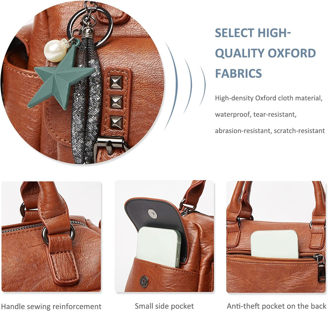 NICOLE &amp; DORIS Handtaschen Damen Umhängetasche Klein Tasche Frauen Schultertasche Retro Crossbody Ta