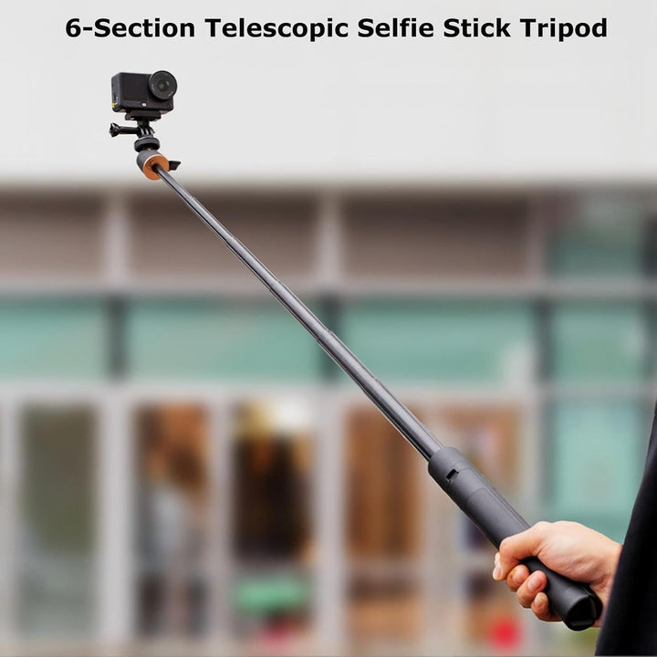 120 cm Stativ & Selfie-Stick für DJI Osmo Action 6, erweiterbares Selfie-Stick-Stativ, kompatibel mi