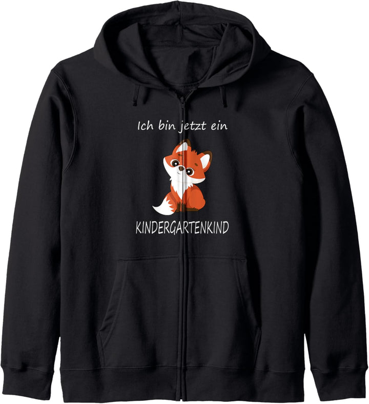 Ich bin jetzt ein Kindergartenkind niedlicher Fuchs Kapuzenjacke