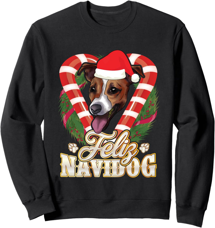 Feliz Navidog Jack Russell Terrier Weihnachtsmann Geschenk Sweatshirt
