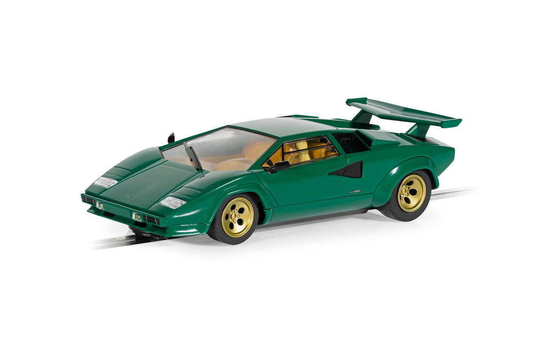 Scalextric C4500 1:32 Lamborghini Countach Met. Green HD - Slotcar, Rennbahn, Auto für Rennbahn, Ren