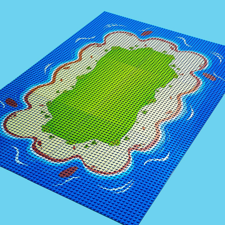 Apostrophe Games Insel Grundplatten für Bausteine Kompatibel mit allen führenden Marken-6 Packung In