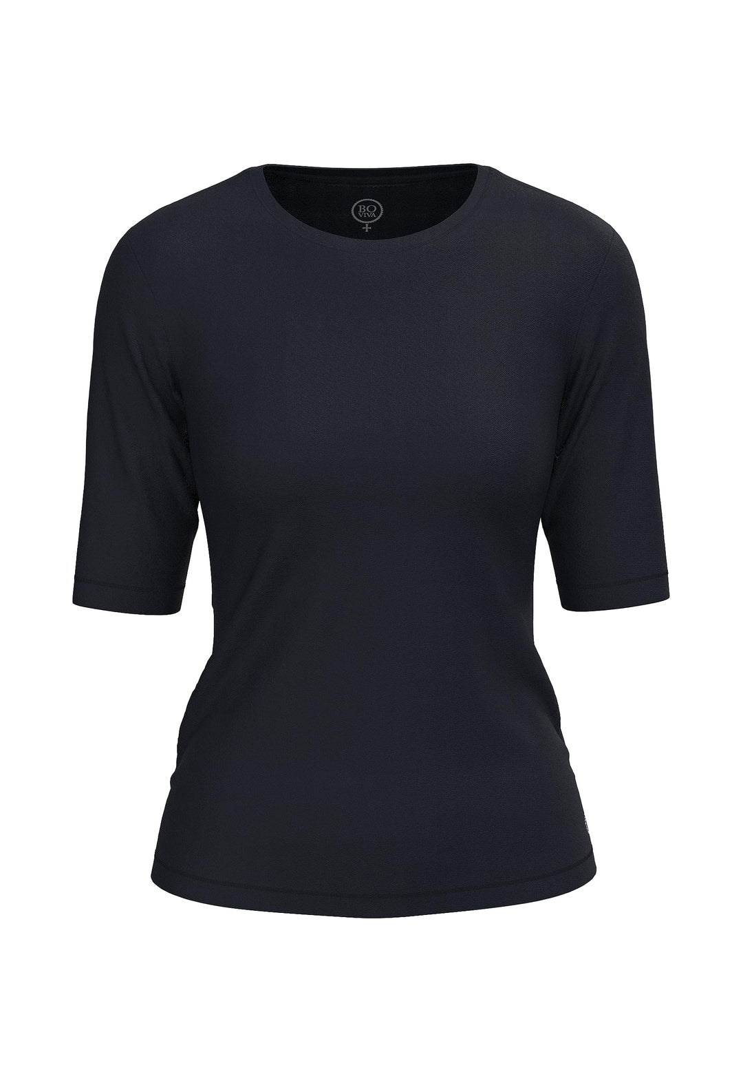 10102 Damen Basic Rundhals (Round-Neck) Halbarm Kurzarm T-Shirt/Jersey Tshirt Oberteile, Basics und