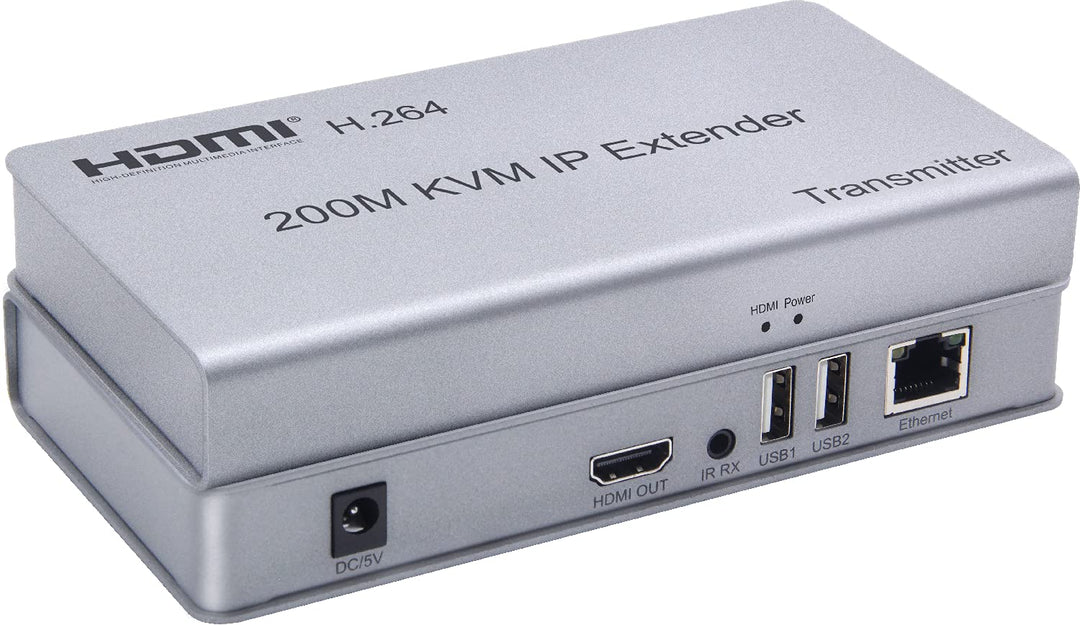 Swallows IP-Extender KVM HDMI 200M, auf IP RJ45 Ethernet CAT6 6A Transmitter Empfänger 1 TX bis 20 R